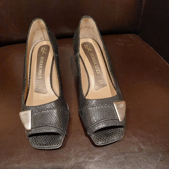 Elegant Peter Kaiser leather summer shoes size 7 - Picture 1 of 7